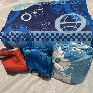 SOLD Disney Pixar Cars Twin/Full Comforter & 3 PC Sheet Set McQueen Mater